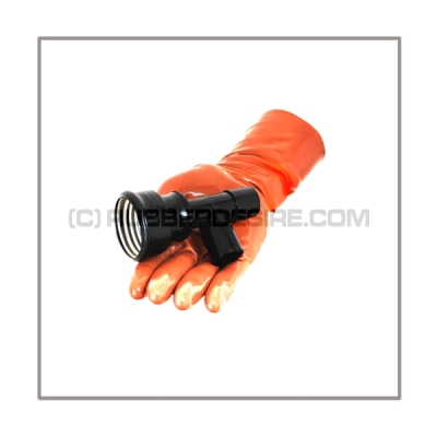 Gasmask-t-joint T-MEDI-TUBE-OCC with gasmask-connetor-thread female to 22 mm mediport male and 22 mm mediport male in the angle without breathing reduction vent
